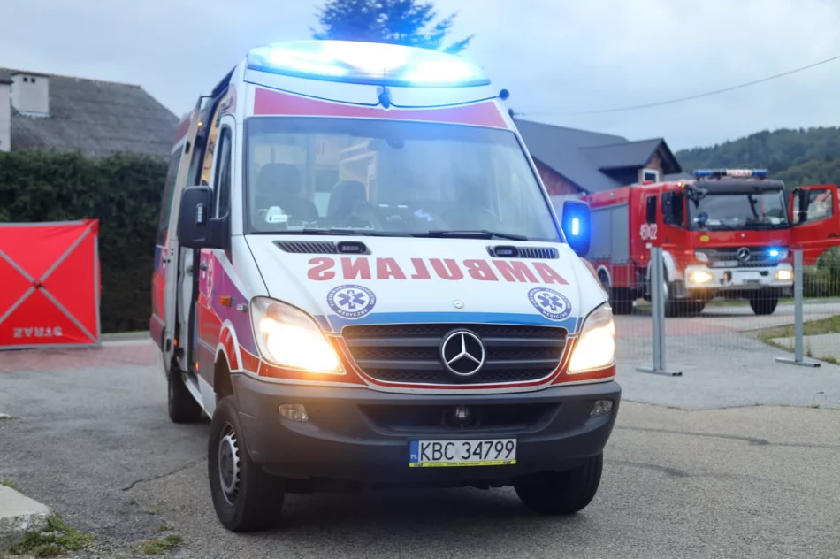 Poważne obrażenia motocyklisty, na pomoc LPR - zdjęcie 4