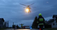 Poważne obrażenia motocyklisty, na pomoc LPR - zdjęcie 5