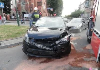Nowy Sącz, Aleje Batorego - zderzenie dwóch samochodów osobowych - zdjęcie główne