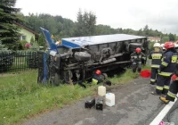 Łososina Dolna - ciężarówka zderzyła się z osobowym autem - zdjęcie główne