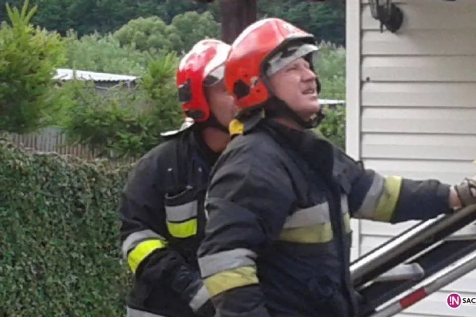 Rytro - pożar drewnianego domu jednorodzinnego - zdjęcie 4