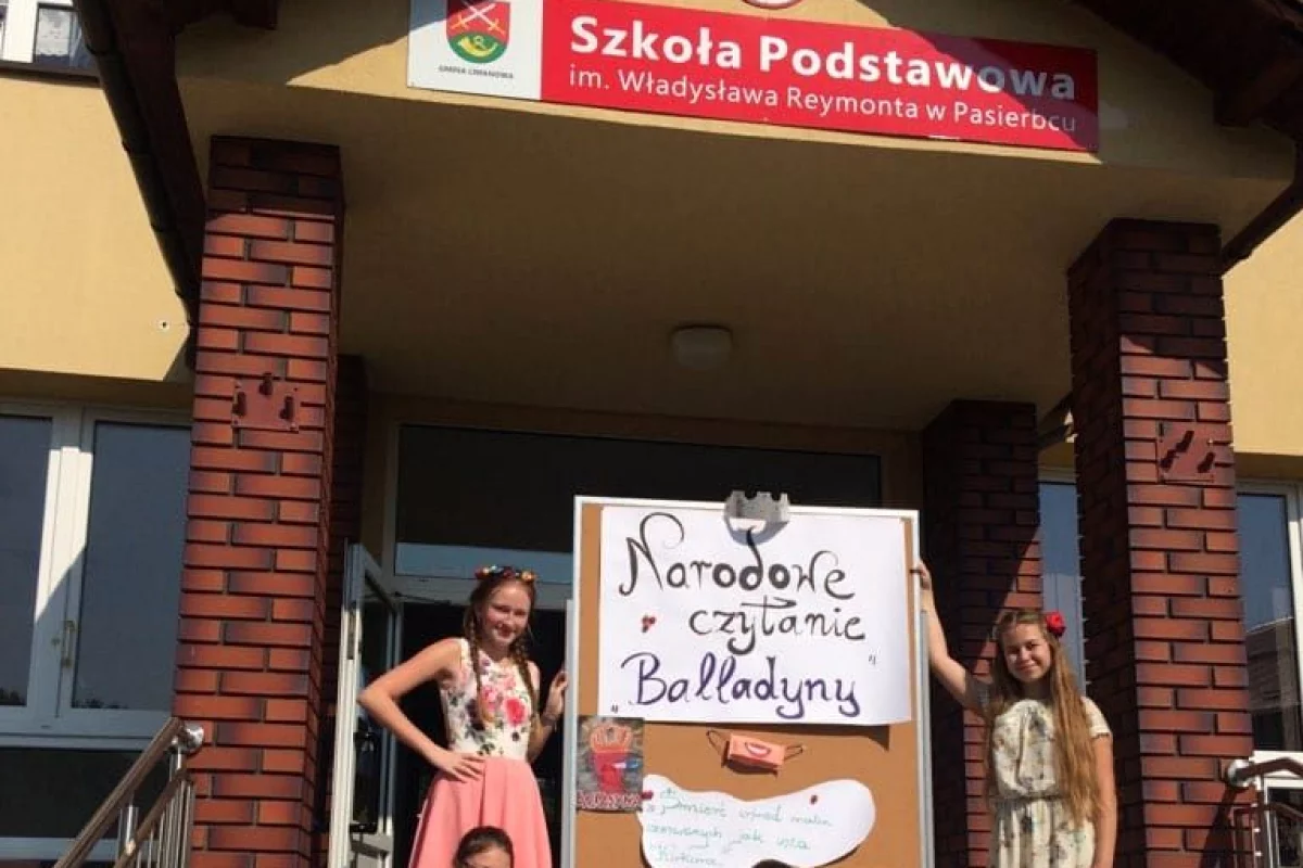 Narodowe Czytanie ''Balladyny'' w Szkole Podstawowej w Pasierbcu