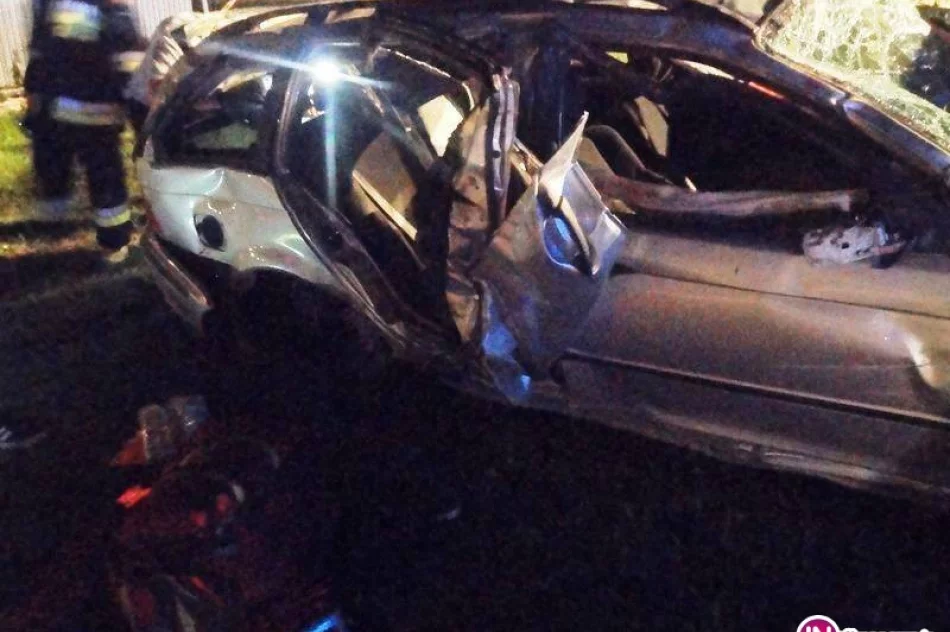 BMW wypadło z drogi. Pięć osób w szpitalu - zdjęcie 3