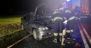 Dachował samochód - trzecia kolizja jednego dnia na tzw. kolanie - zdjęcie 4