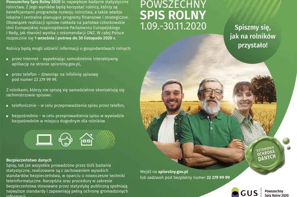 Powszechny Spis Rolny 2020 - Gminne Biuro Spisowe w Urzędzie Gminy Limanowa - zdjęcie 2