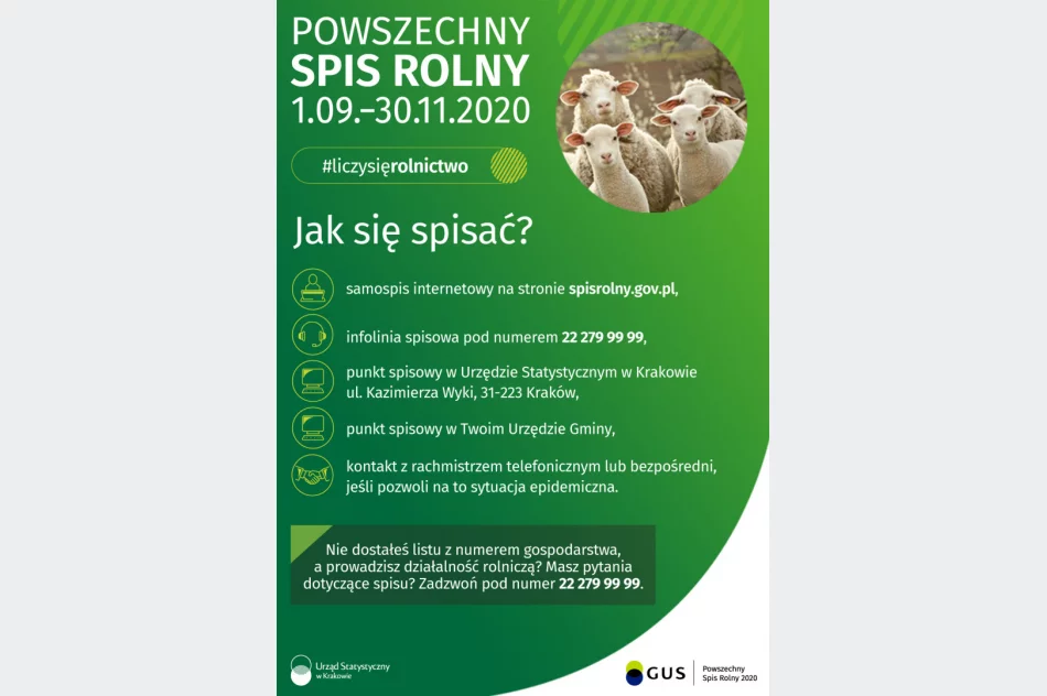 Powszechny Spis Rolny 2020 - Gminne Biuro Spisowe w Urzędzie Gminy Limanowa - zdjęcie 3