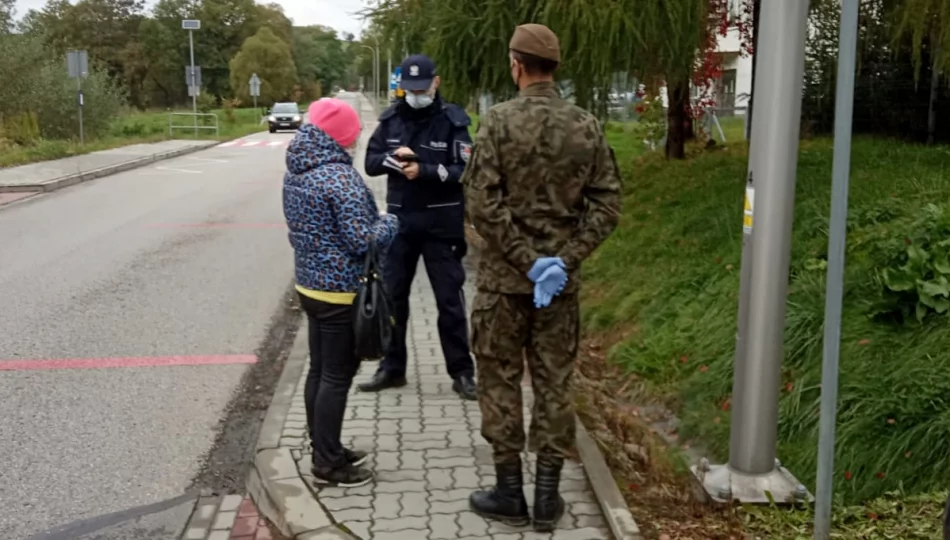 Wspólne działania policjantów i żołnierzy WOT na Limanowszczyźnie - zdjęcie 1