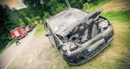 Kierowca zjechał na lewy pas, doszło do czołowego zderzenia - zdjęcie 2