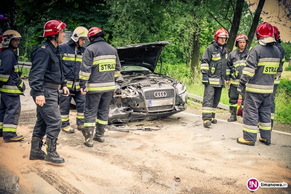 Kierowca zjechał na lewy pas, doszło do czołowego zderzenia - zdjęcie 3