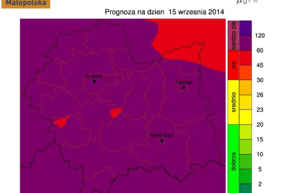 Dziś bardzo zła jakość powietrza - zdjęcie 2