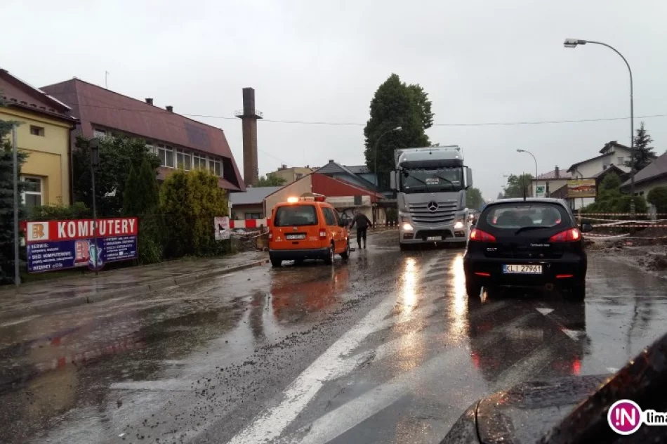 Intensywne opady deszczu - interwencje straży - zdjęcie 3