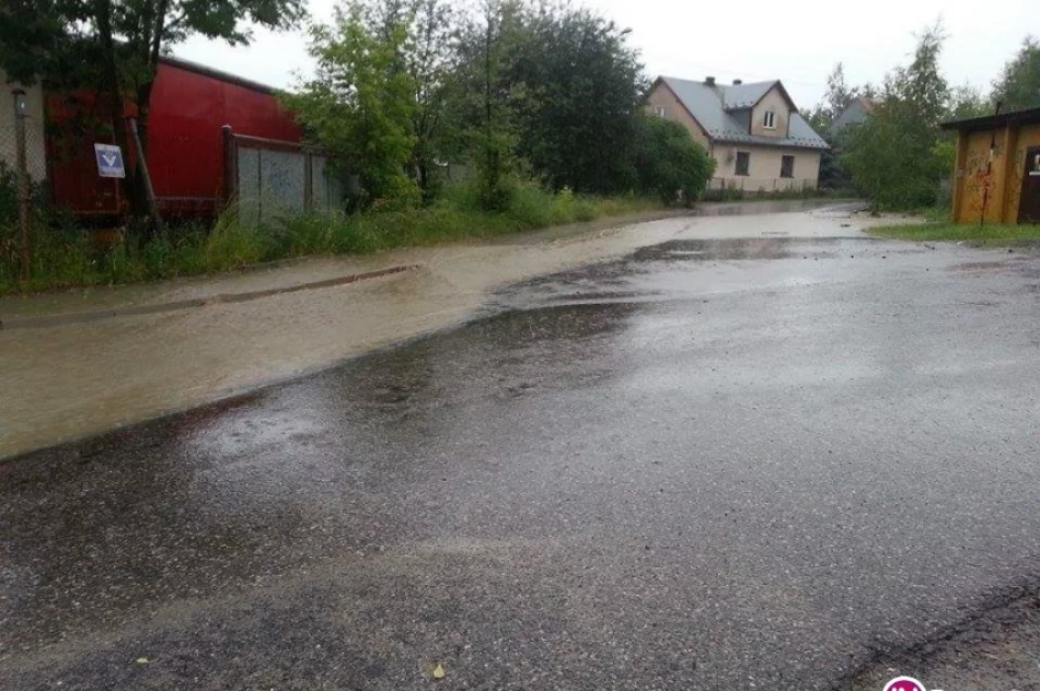 Intensywne opady deszczu - interwencje straży - zdjęcie 4