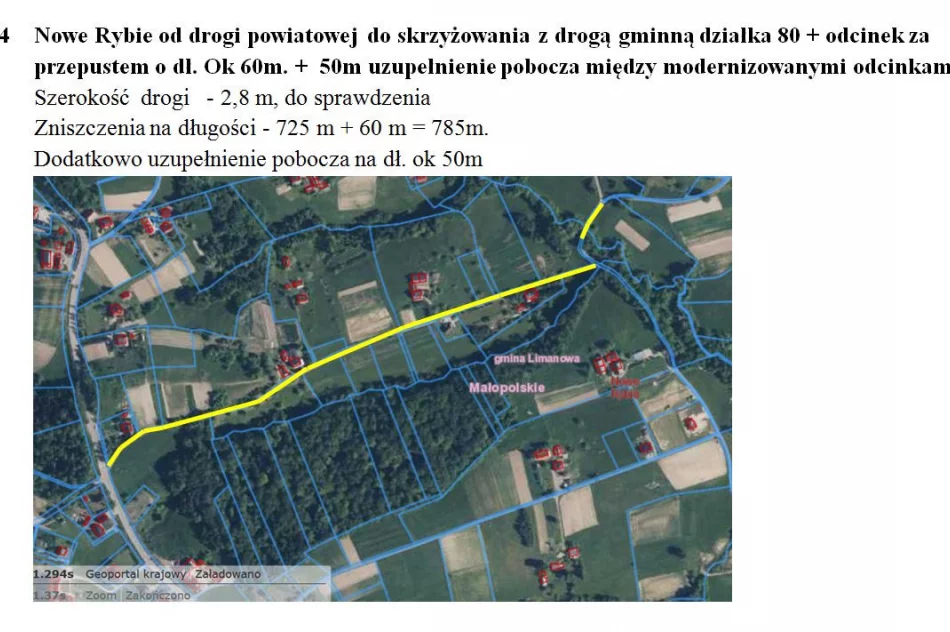 Modernizacja dróg w Gminie Limanowa część II – informacja z drugiego otwarcia ofert - zdjęcie 5