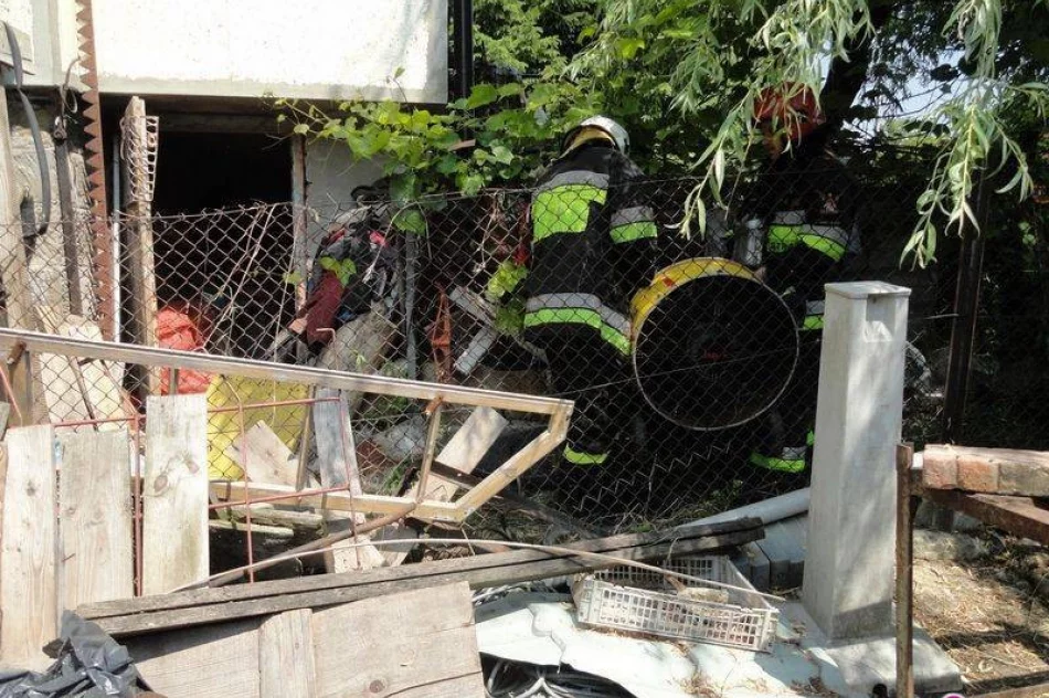 Polna – pożar piwnicy w budynku mieszkalnym - zdjęcie 2