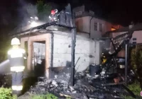 Frycowa – pożar budynku gospodarczego - zdjęcie główne