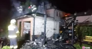 Frycowa – pożar budynku gospodarczego - zdjęcie 2