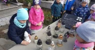 Znicze od dzieci na grobach Legionistów - zdjęcie 2