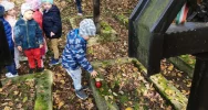 Znicze od dzieci na grobach Legionistów - zdjęcie 3