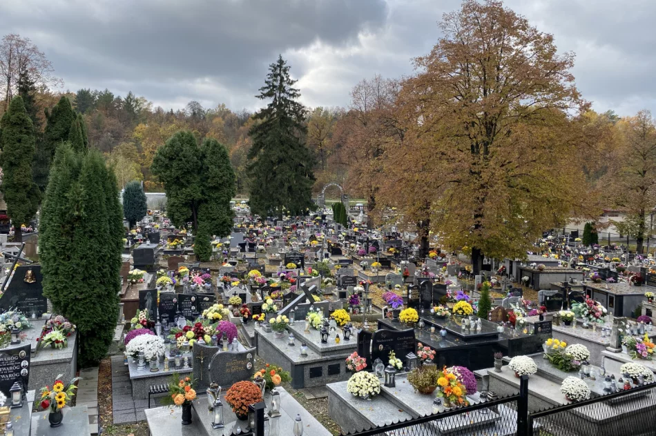 Wejścia na cmentarze otwarte, policja pilnuje Bazyliki - zdjęcie 12