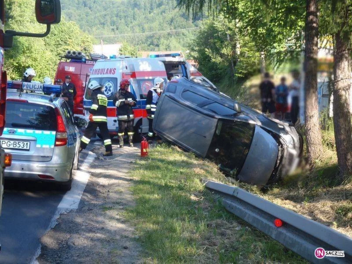 Zabrzeż – zderzenie dwóch samochodów osobowych