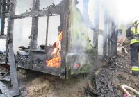 W Muszynie doszczętnie spłonęła altana - zdjęcie główne