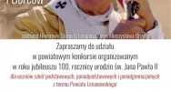 POWIATOWY KONKURS „NA PAPIESKICH SZLAKACH BESKIDÓW I GORCÓW” - zdjęcie 2