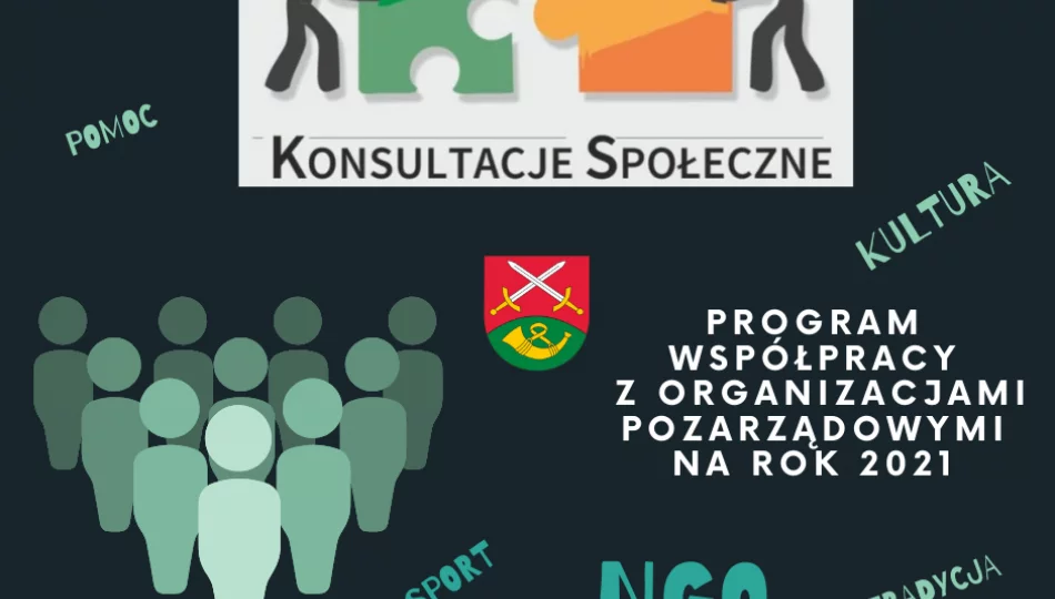 Konsultacje społeczne Programu współpracy z organizacjami pozarządowymi na rok 2021 - zdjęcie 1