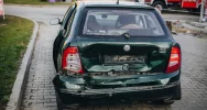 Zderzenie trzech aut na drodze powiatowej - zdjęcie 4