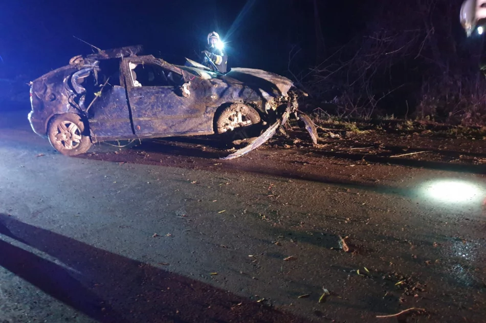 18-latek stracił panowanie, samochód dachował - zdjęcie 2