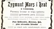 Porter, marcowe i... lecznicze. Reklamy limanowskiego piwa sprzed 100 lat - zdjęcie 2