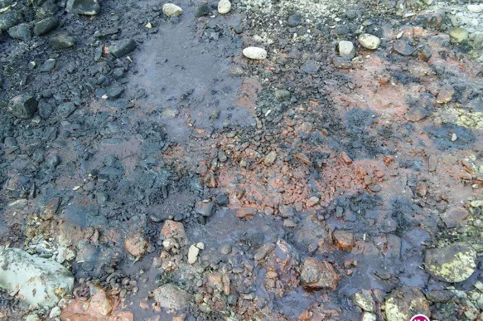 Lepka ciecz nad rzeką - ktoś wypalał m.in. przewody - zdjęcie 2