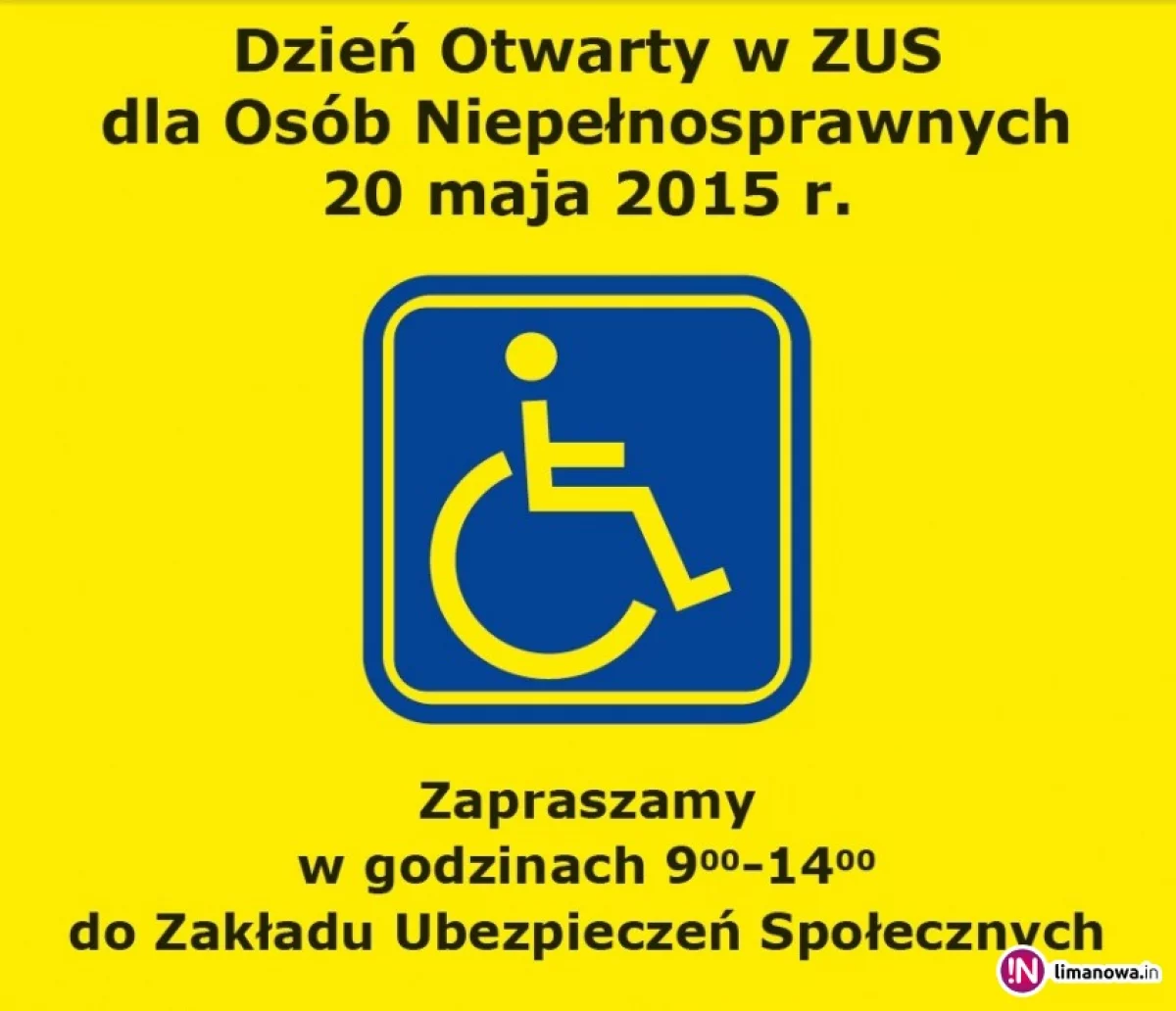 Otwarty dzień w ZUS dla niepełnosprawnych