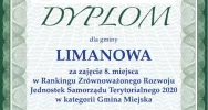 8. MIEJSCE DLA LIMANOWEJ W RANKINGU ZRÓWNOWAŻONEGO ROZWOJU JST - zdjęcie 5