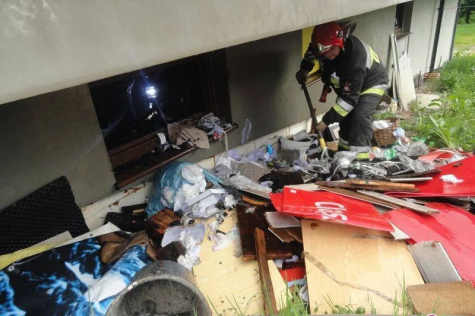 Nowy Sącz, ulica Zdrojowa - pożar kotłowni - zdjęcie 2