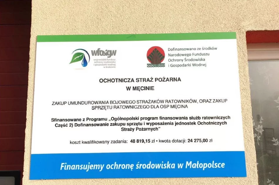 OSP Męcina doposażona w nowe mundury bojowe i sprzęt ratowniczy - zdjęcie 8