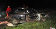 Auto wypadło z drogi, dwie osoby ranne! - zdjęcie 2