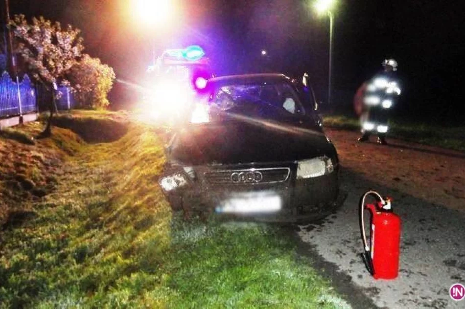 Auto wypadło z drogi, dwie osoby ranne! - zdjęcie 3