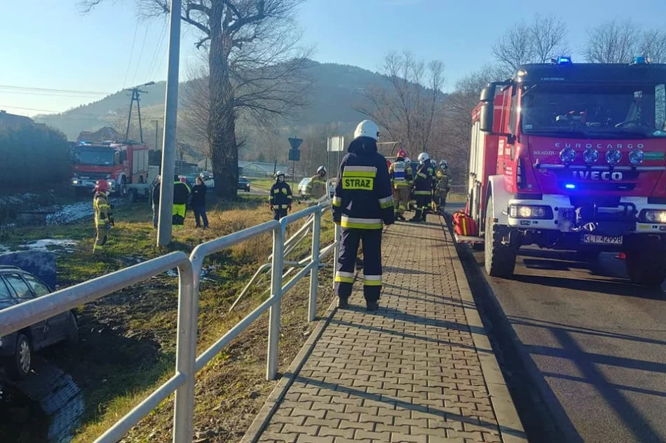 Samochód wypadł z drogi - zdjęcie 2