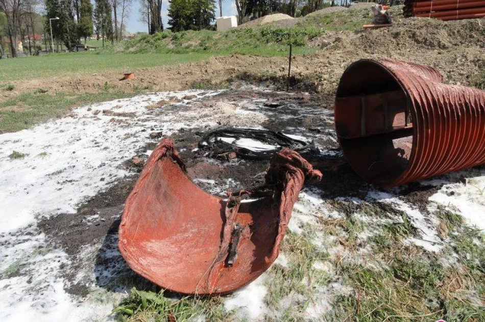 Wielogłowy – pożar rur kanalizacyjnych - zdjęcie 2
