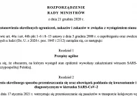 Rozporządzenie w sprawie ograniczeń, nakazów i zakazów w związku (treść rozporządzenia - rozdział I i II) - zdjęcie główne