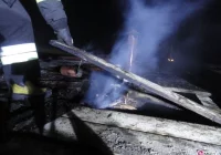 Nowy Sącz, ulica Zamoyskiego- pożar budynku mieszkalnego - zdjęcie główne