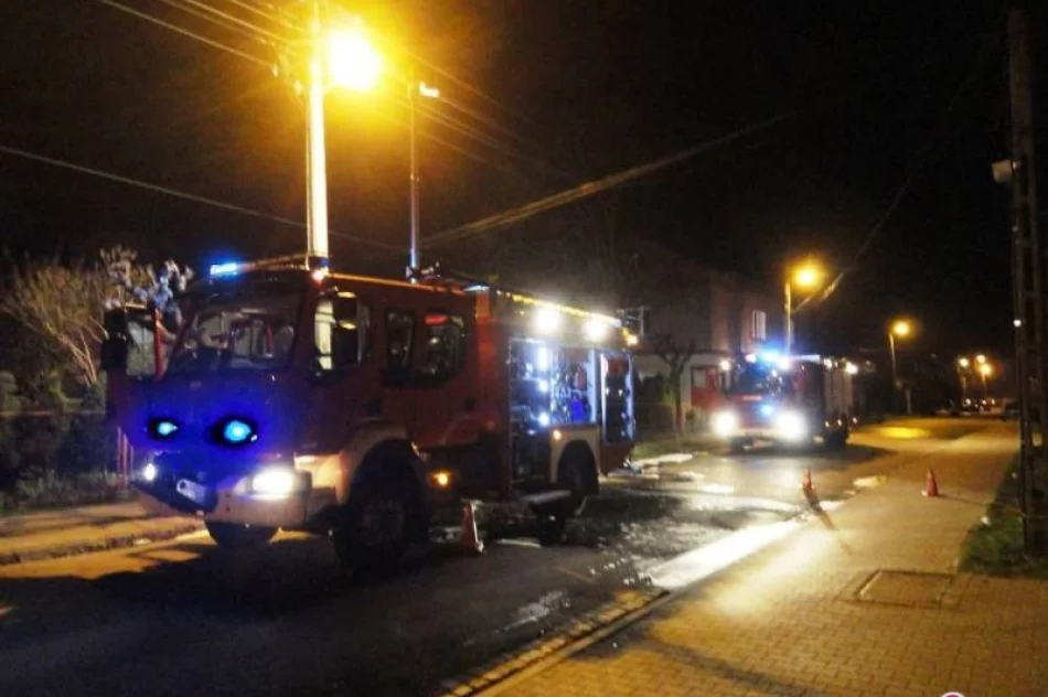 Nowy Sącz, ulica Zamoyskiego- pożar budynku mieszkalnego - zdjęcie 4
