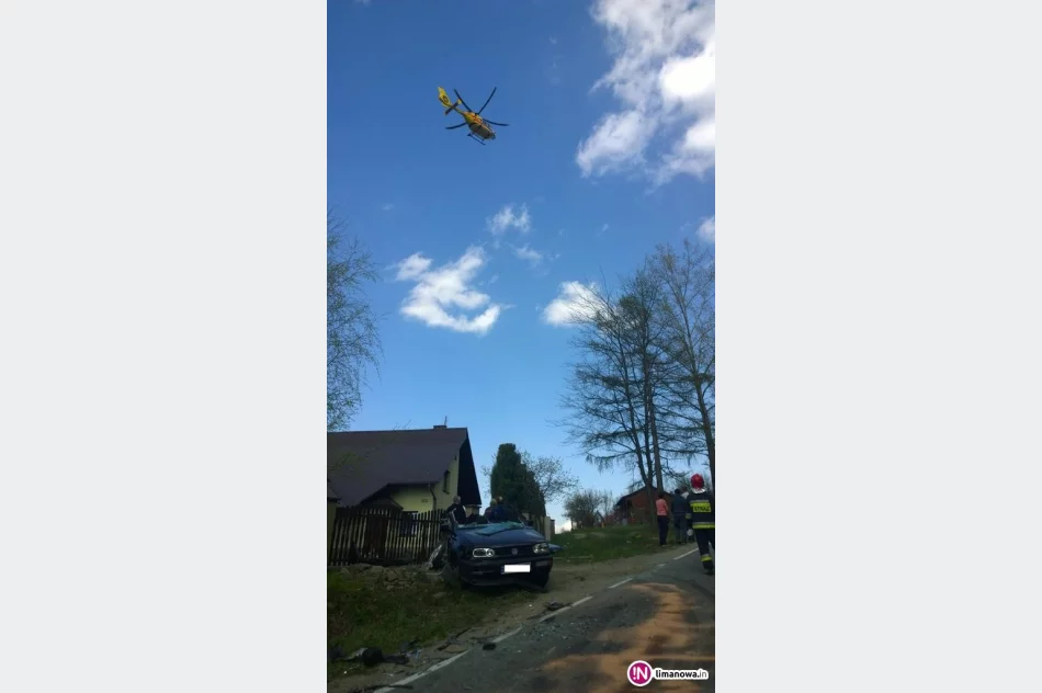 Poważny wypadek - są ranni, wezwano LPR - zdjęcie 3
