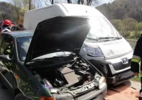 Żegiestów – zderzenie dwóch samochodów - zdjęcie główne