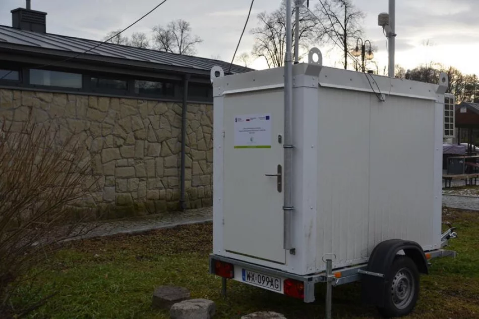 Pierwsza stacja GIOŚ na Limanowszczynie. Pomiary zanieczyszczenia powietrza od stycznia - zdjęcie 5