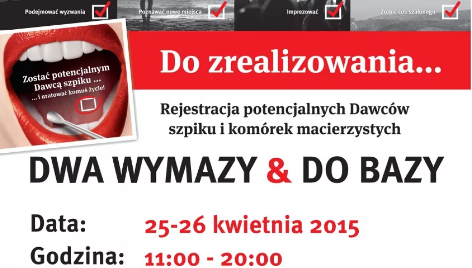 Dwa wymazy i do bazy - zdjęcie 1