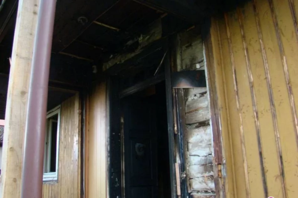 Płonął dom przy Jeziorańskiego - zdjęcie 2