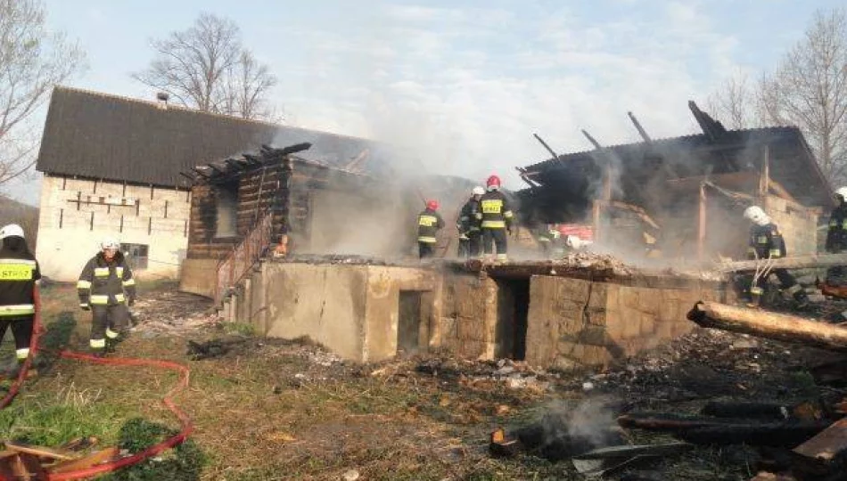 Witowice Dolne - pożar pustostanu - zdjęcie 1