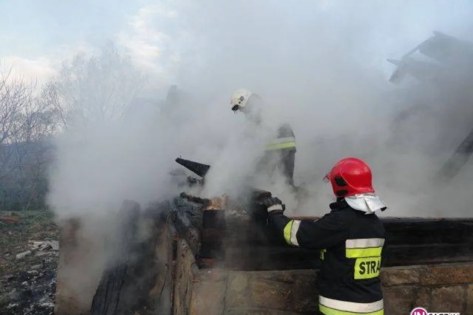 Witowice Dolne - pożar pustostanu - zdjęcie 2