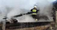 Witowice Dolne - pożar pustostanu - zdjęcie 3